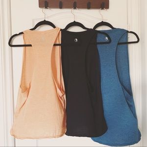 Icyzone Workout Yoga Tank Top, Size XS, Set of 3